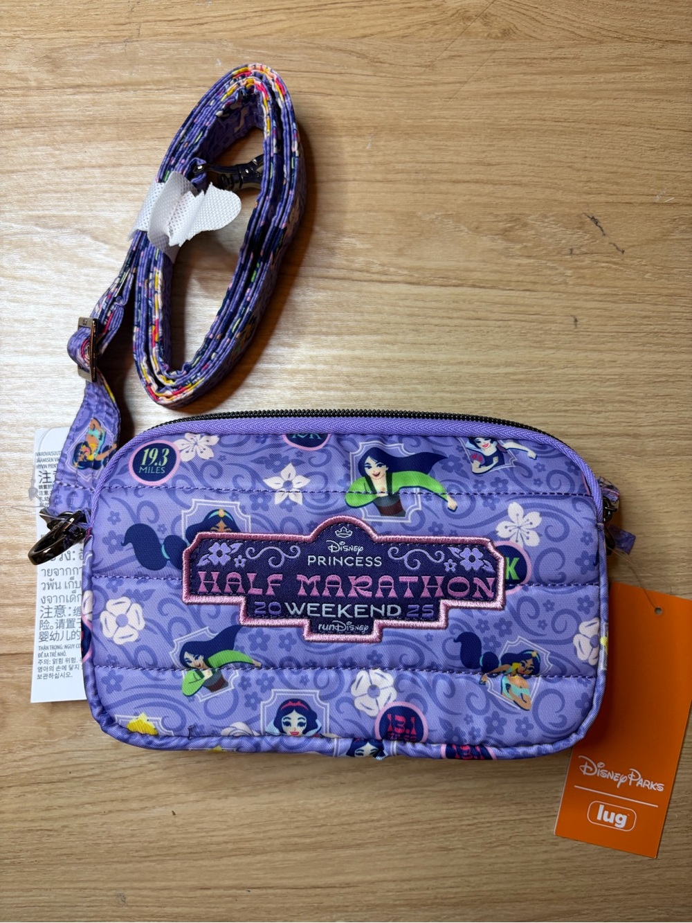 Lug Disney Parks Coupe SE Princess Half Marathon 2025 Crossbody Belt Bag NWT